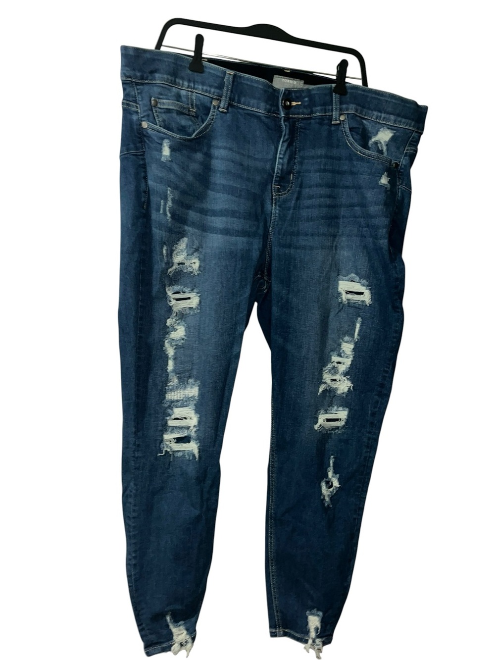 Torrid Bombshell Skinny Premium Stretch High-Rise Destructed Jeans
